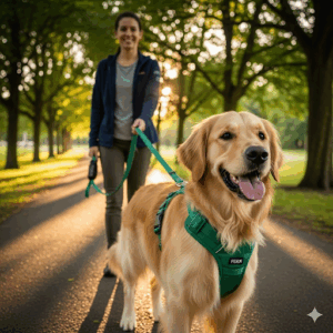 fern adjustable pet harness – comfortable, no pull design for dogs & cats